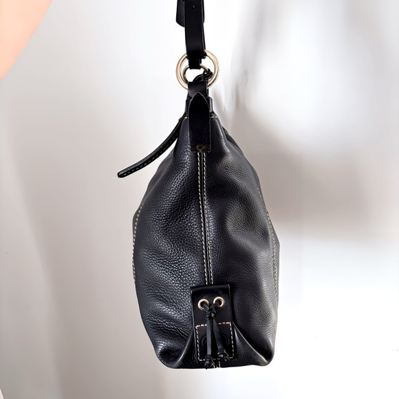 Dooney & Bourke Black Hobo Shoulder Bag - Picture 4 of 15